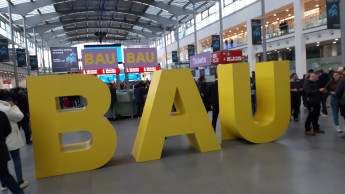 Full exhibition halls at Bau in Munich