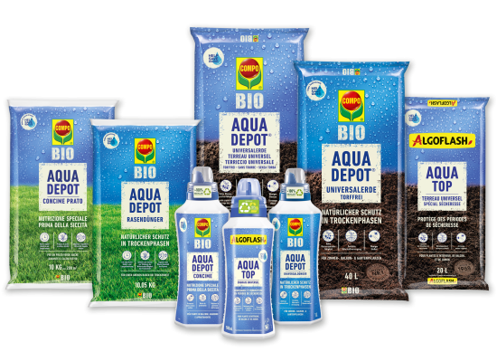 The all-round biological concept COMPO BIO AQUA DEPOT is COMPO's answer to changing requirements and consumer wishes. 