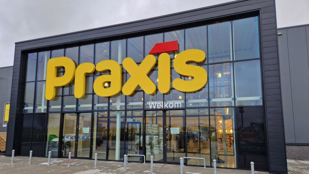 The Praxis store in Kampen, which opened on 4 January 2024, is designed as an energy-neutral building.