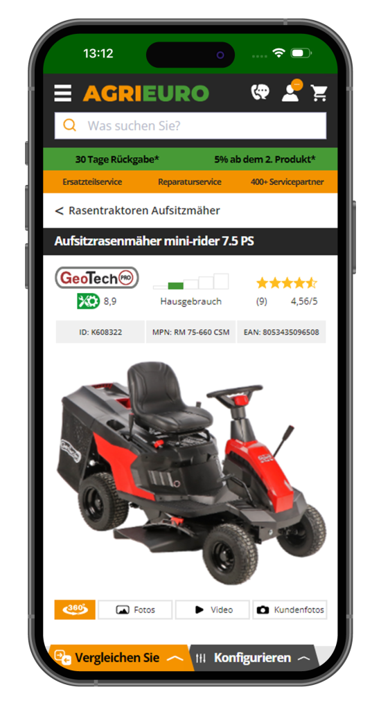 The e-commerce specialist sells agricultural and gardening machinery in Italy, Germany, France and Spain via five domains.