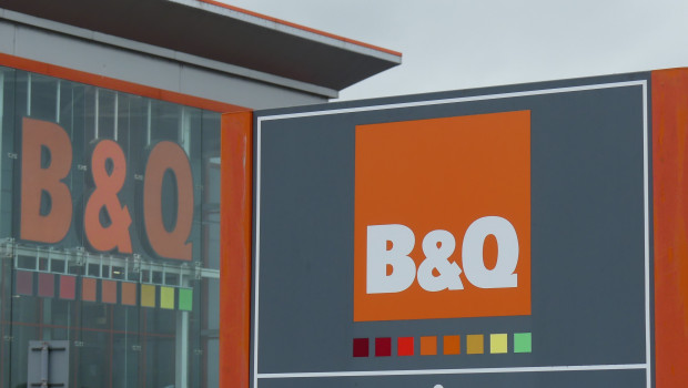 Sales of the B&Q DIY stores grew by 0.3 per cent in the first quarter.