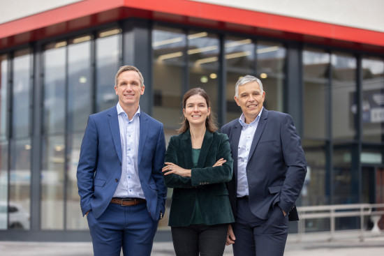 The Management of Würth Hochenburger GmbH, Innsbruck (from left to right): Markus Obermoser (COO), Nolwenn Talmo-Kosiek (CMO), Othmar Lutz (CEO). 