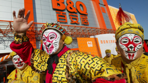 B&Q opened its biggest location in the world in October in Peking.
