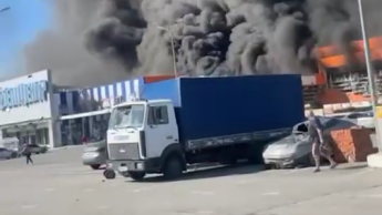 Epicentr DIY store destroyed in Russian attack