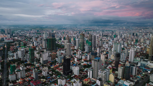 Extreme heat has been a problem for people in the Philippines - pictured here is the capital Manila: 58 degrees Celsius were measured in April.